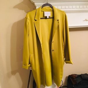 Lime green blazer/jacket